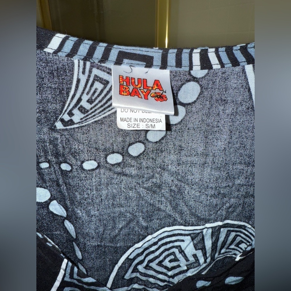 Hula Bay Black and White Swim Coverup - Picture 2 of 4